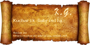 Kucharik Gabriella névjegykártya